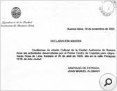 2007: Agradecimiento Biblioteca Braille y Parlante
