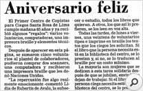 Aniversario feliz