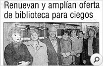 Renuevan y amplian oferta de biblioteca para ciegos