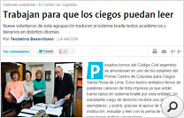 Veinte voluntarias dedican sus tardes a copiar libros en Braille